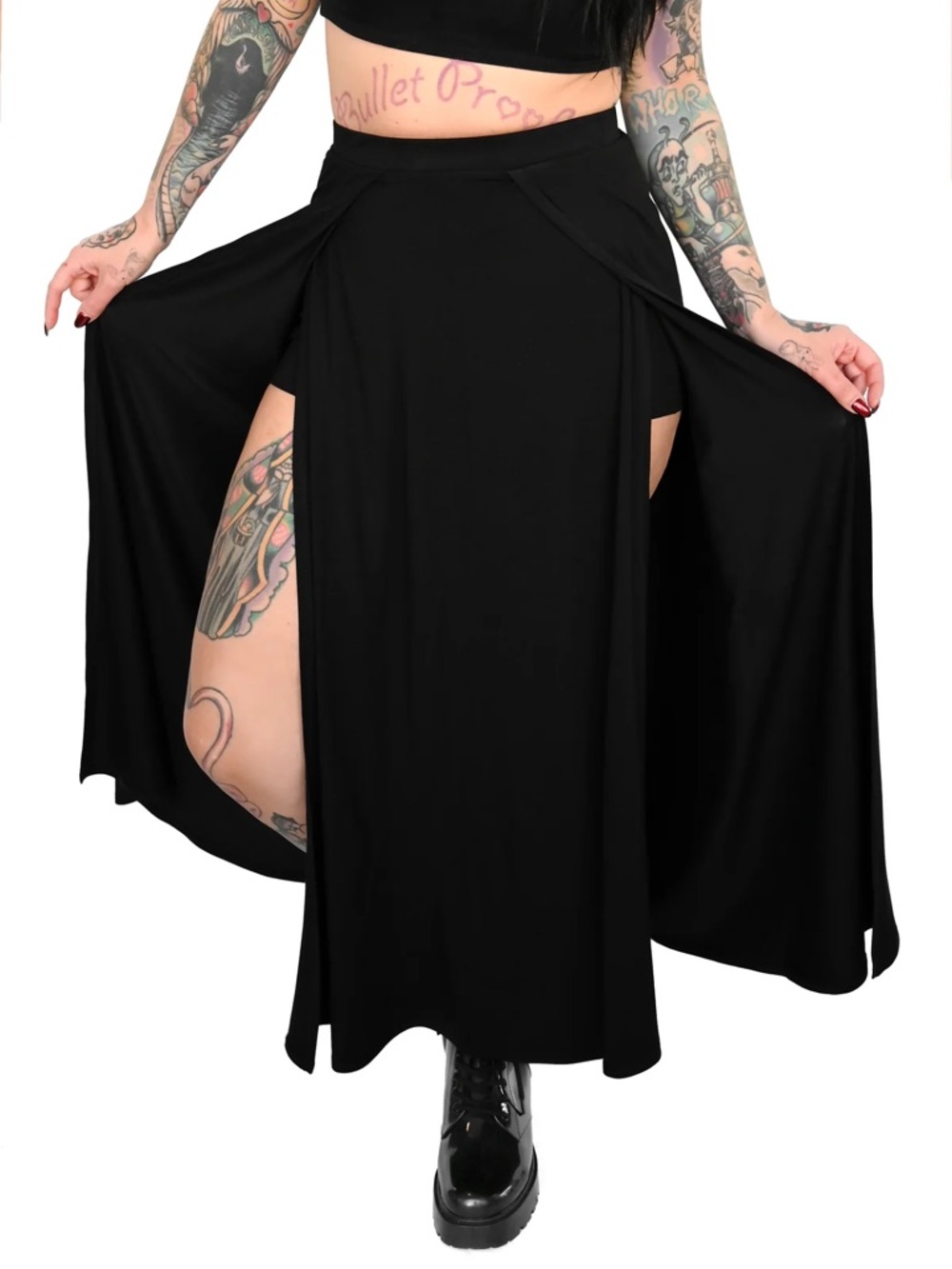 FOXBLOOD maxi panel skirt